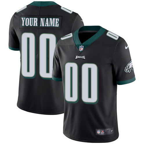 Youth Philadelphia Eagles Customized Black Alternate Vapor Untouchable NFL Stitched Limited Limited Jersey